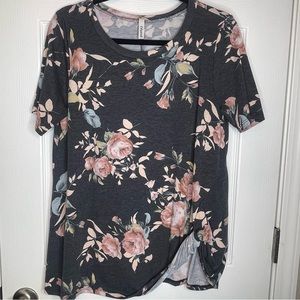 Lilypad Floral Short Sleeve Top